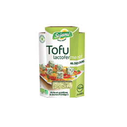 Tofu lactofermente ail des our
